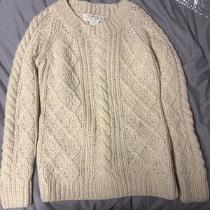 Gerard Darel Ivory Wool Sweater